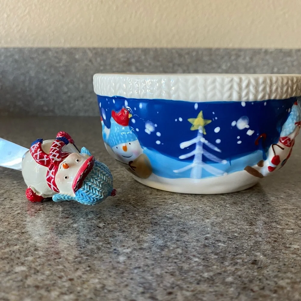 St. Nicholas Square Christmas Dip Set “Let It Snow” - Picture 5 of 7